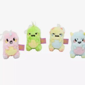 Honey Maru Fluffy Dino Series Plush Keychain Bundle Of 2 Blind Boxes! NIB!